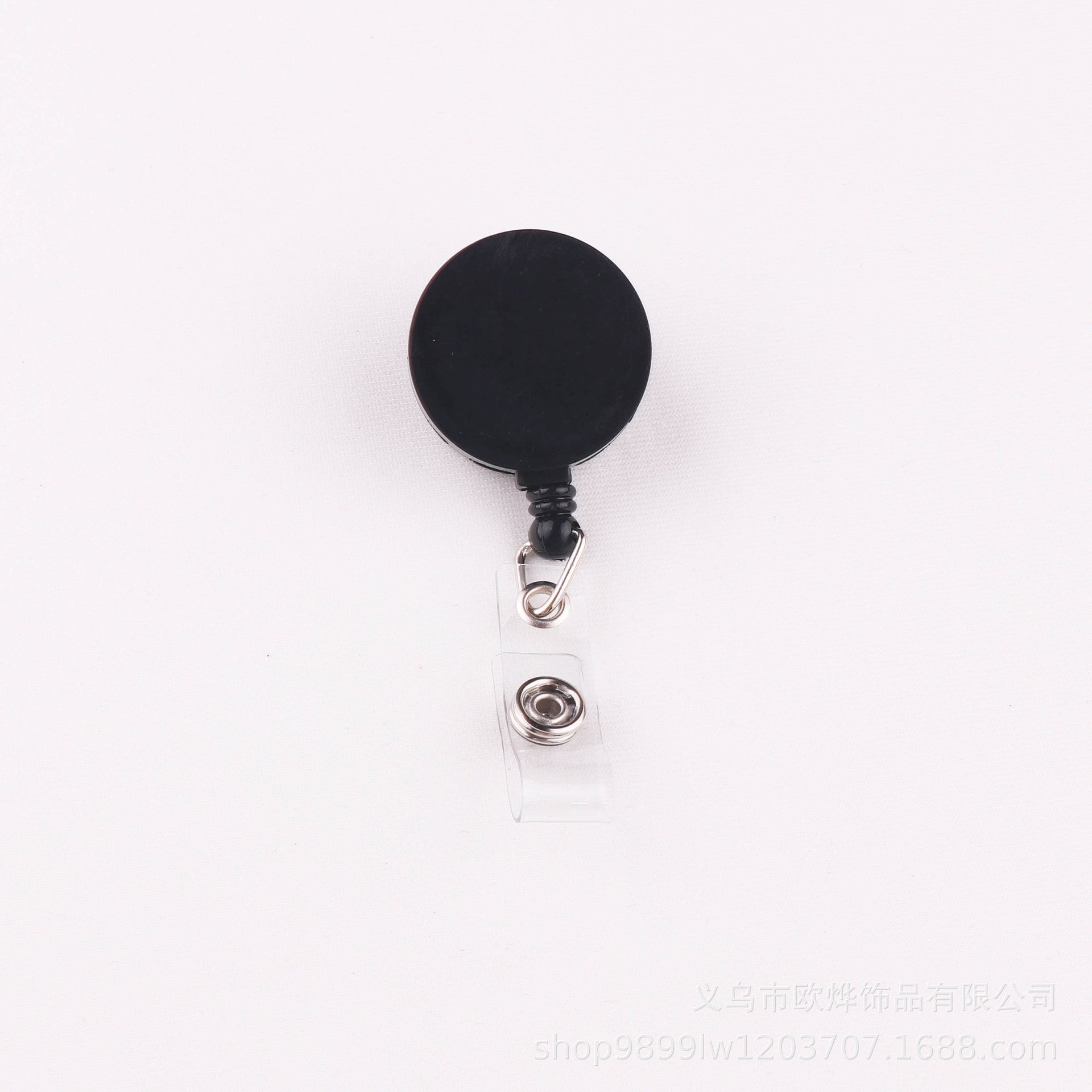 Wholesale Smooth full flat easy-pull buckle retractable buckle lanyard buckle metal back clip badge easy-pull buckle